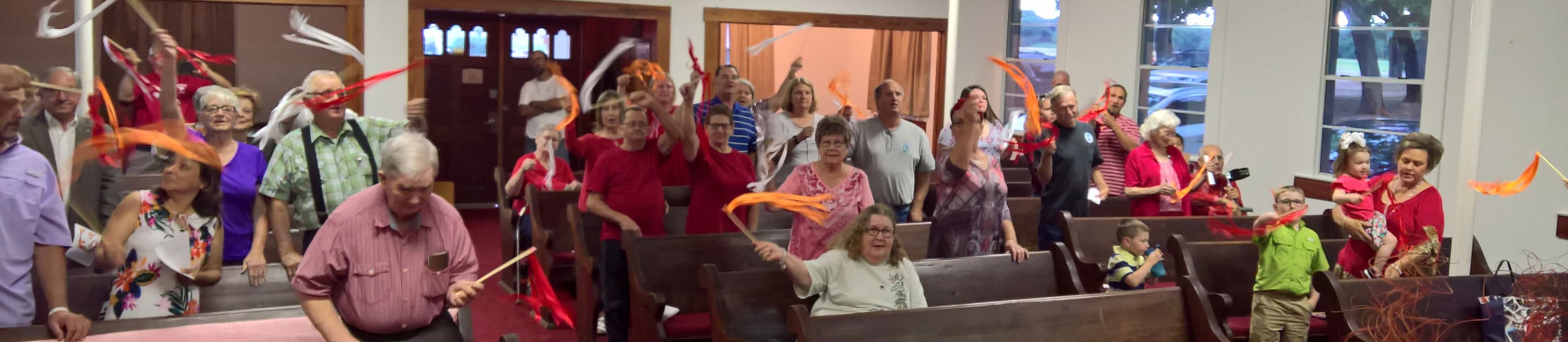 This dramatic Pentecost altar at General Conference 2012 was designed by the Rev. Todd Pick, pastor of Wesley Chapel United Methodist Church, Gholson, Texas. Photo courtesy of the Rev. Todd Pick.
